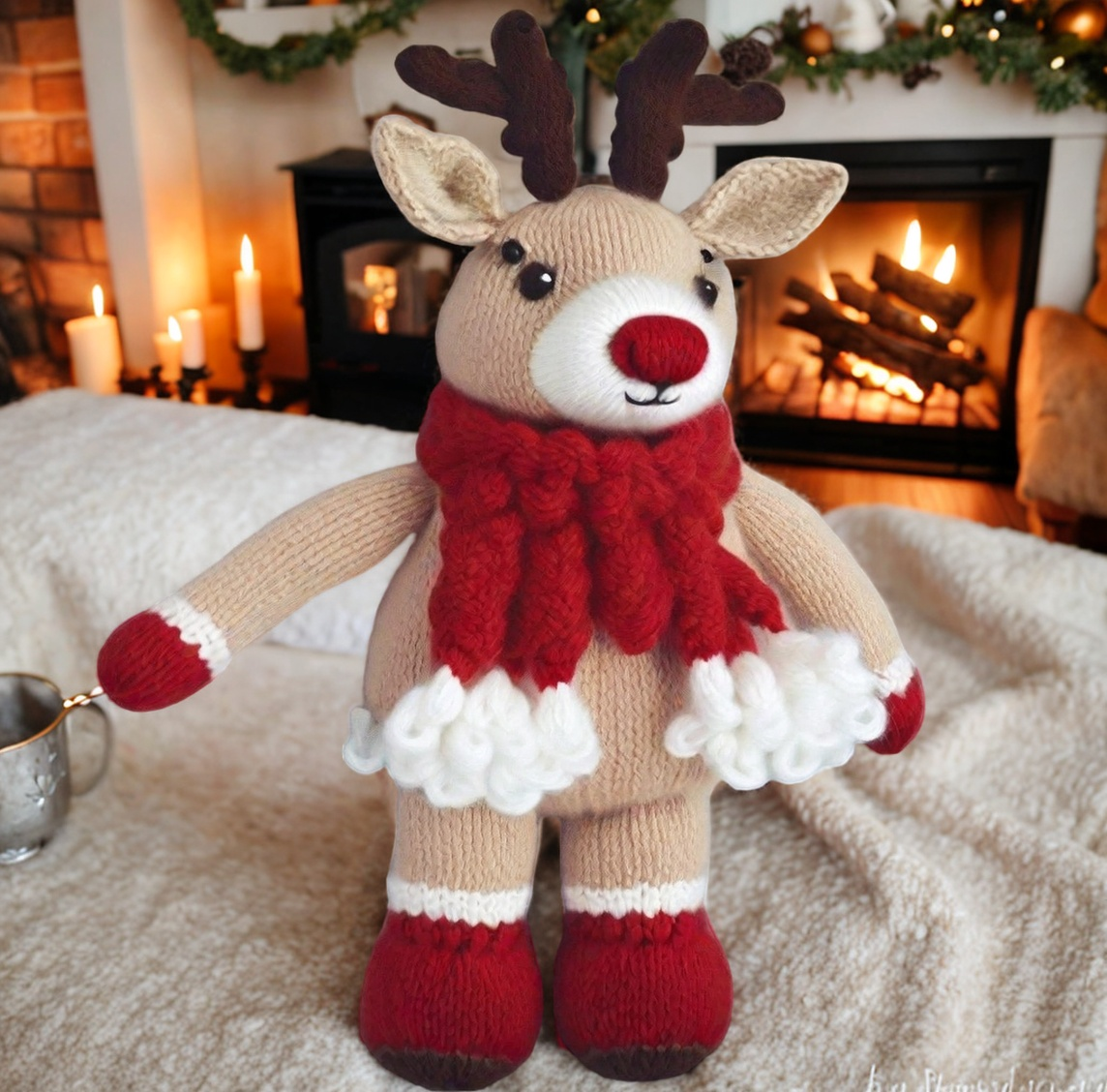 Christmas Reindeer Knitting Pattern – My Lovely Knitting Patterns