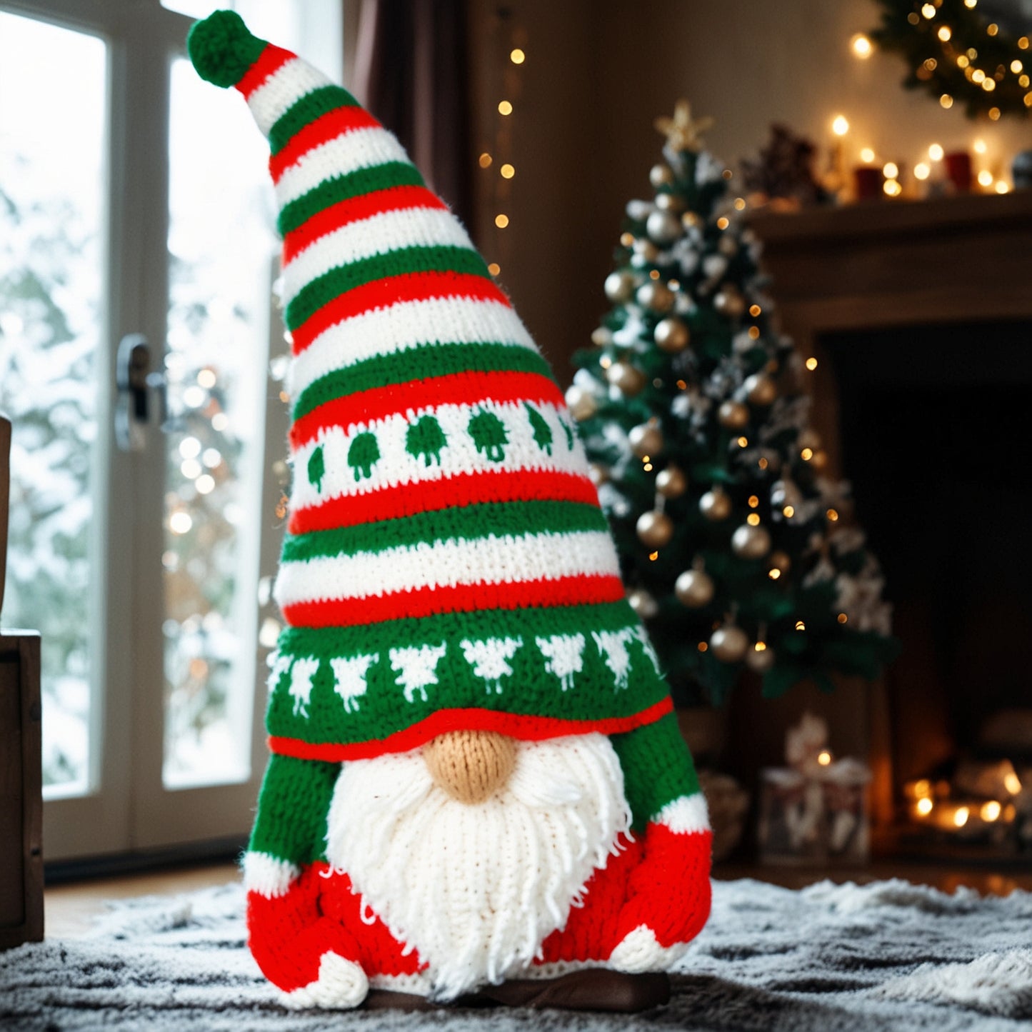 Gnome Christmas Knitting Pattern