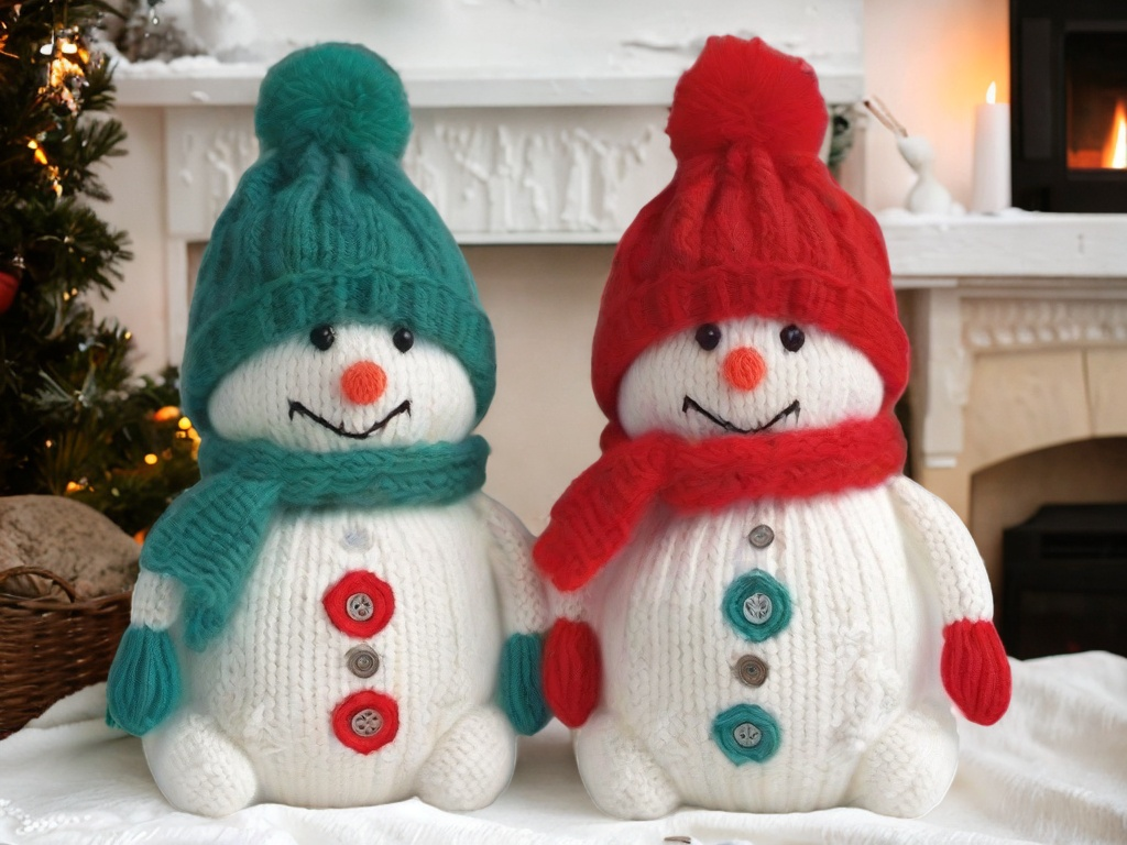 Snowman Knitting Pattern