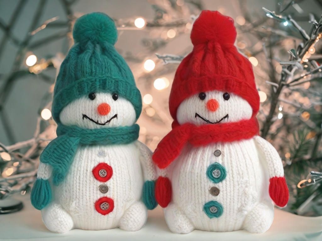 Snowman Knitting Pattern