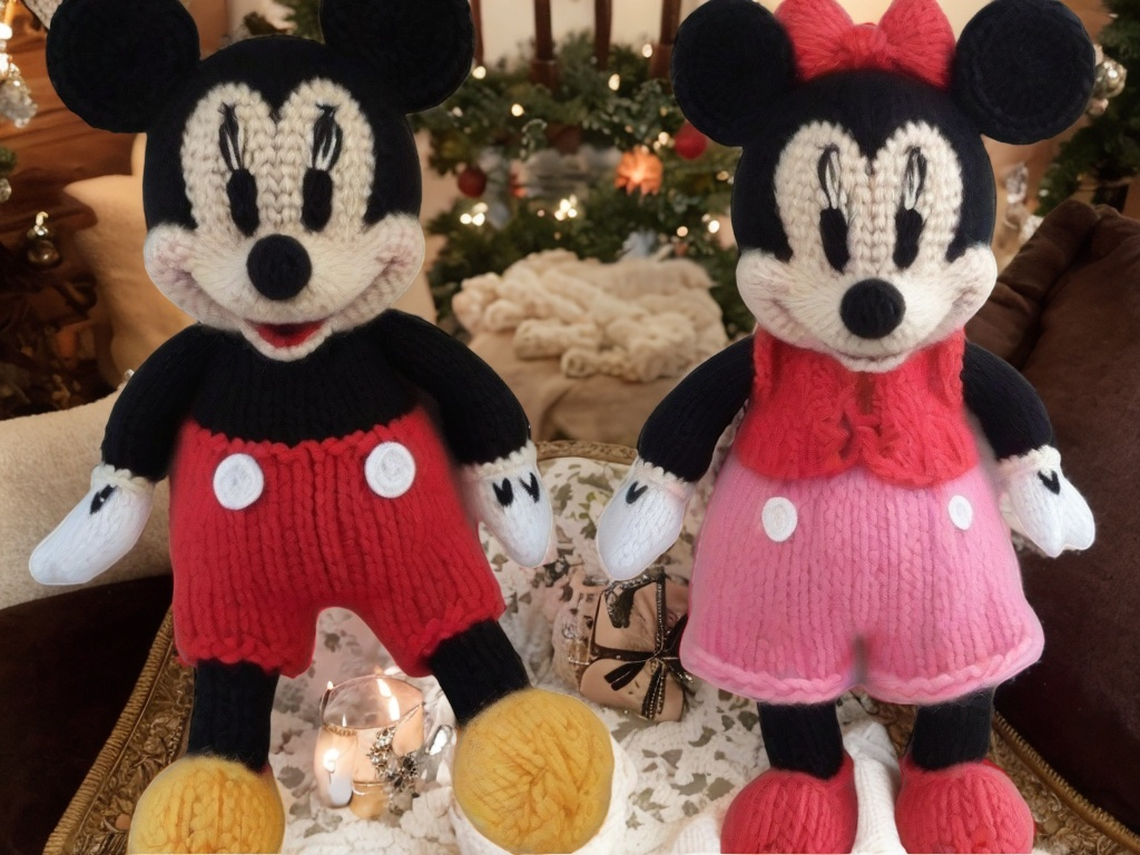 Mickey&Minnie Knitting Pattern