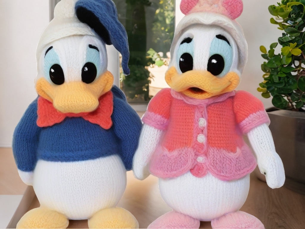 Daisy and Donald Knitting Pattern