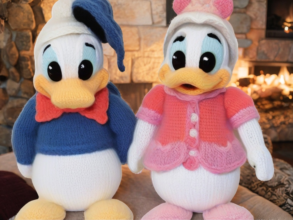 Daisy and Donald Knitting Pattern