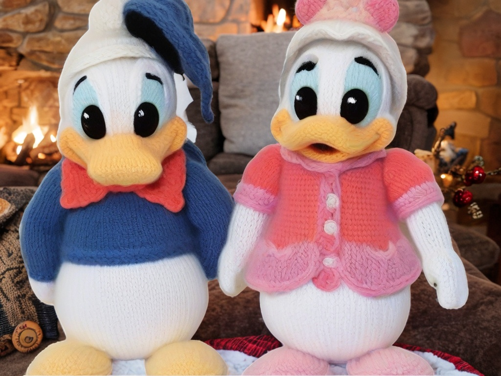 Daisy and Donald Knitting Pattern