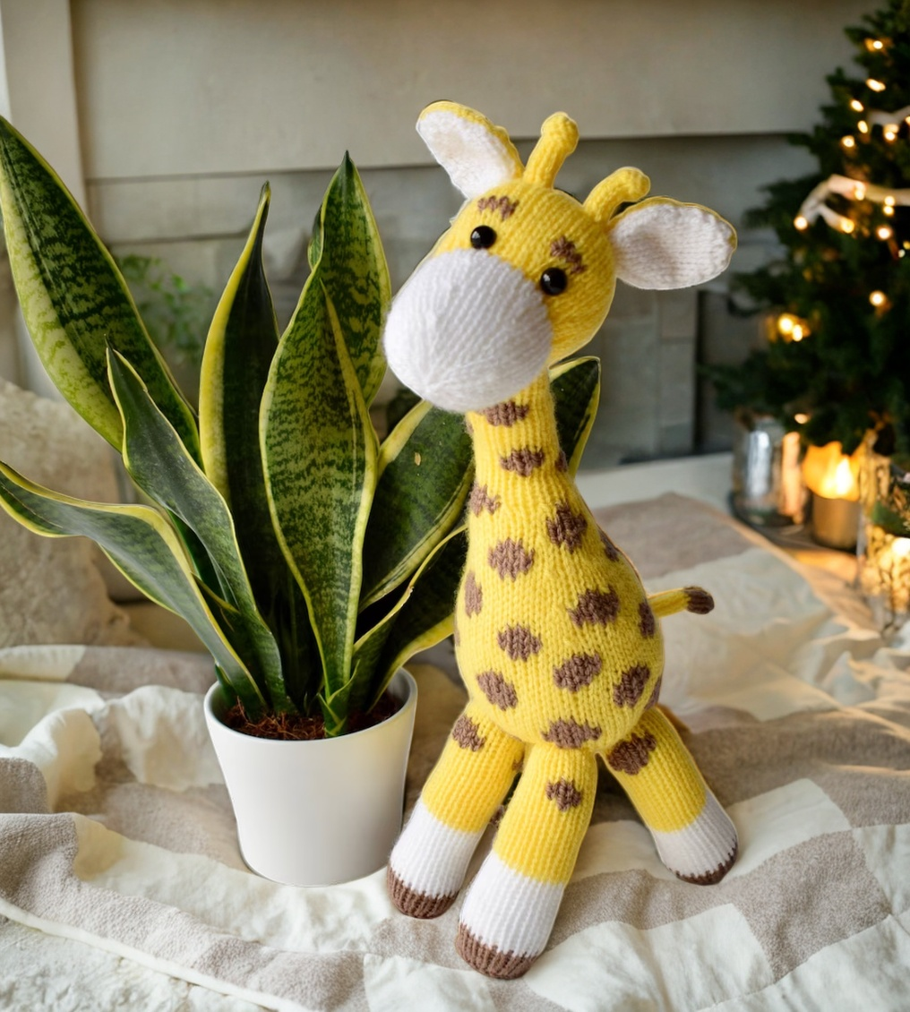 Cute Giraffe Knitting Pattern