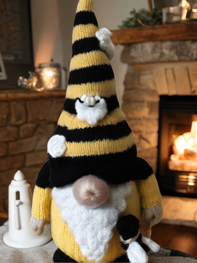 Bee Gnome Knitting Pattern