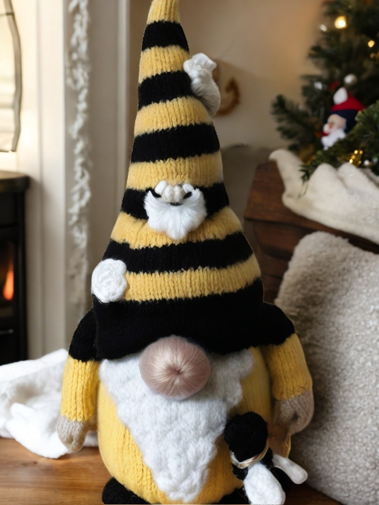 Bee Gnome Knitting Pattern