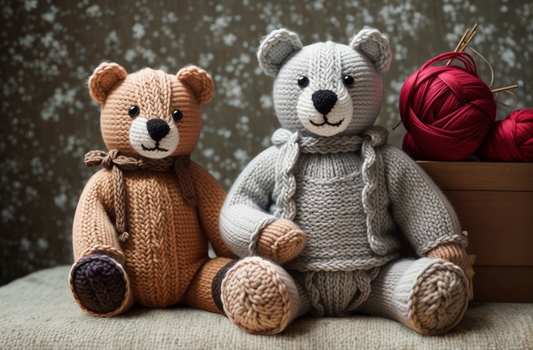 Christmas Teddy Knitting Pattern