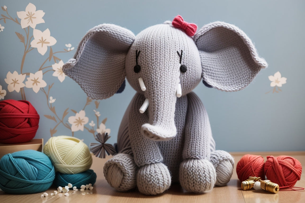 Free stuffed sales elephant knitting pattern