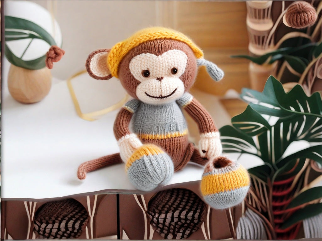 Cute Monkey Knitting Pattern