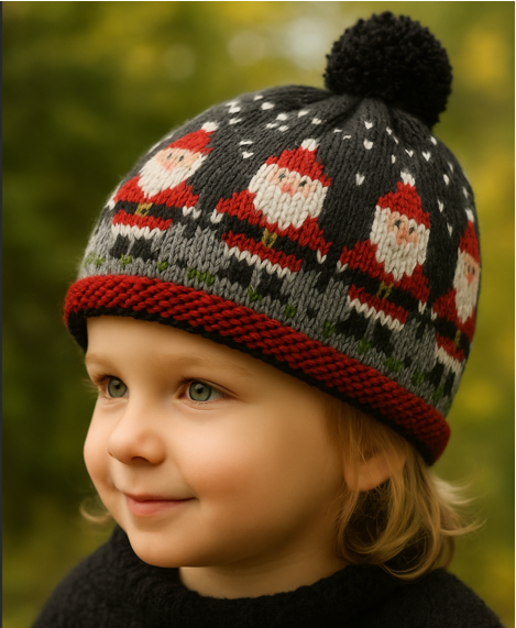 Christmas Beanie Knitting Pattern